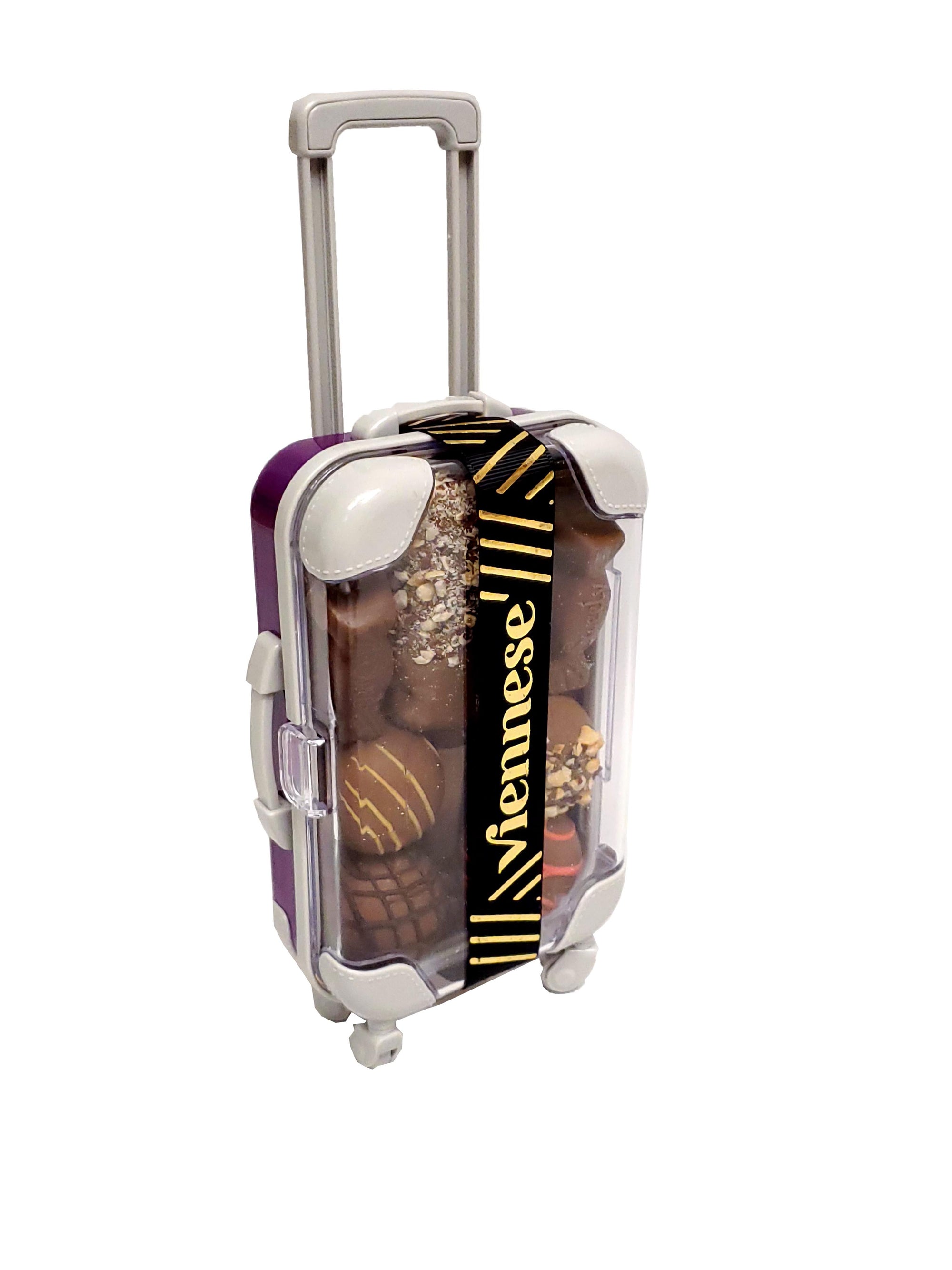Purple Dairy Luggage Suitcase Gift Arrangment