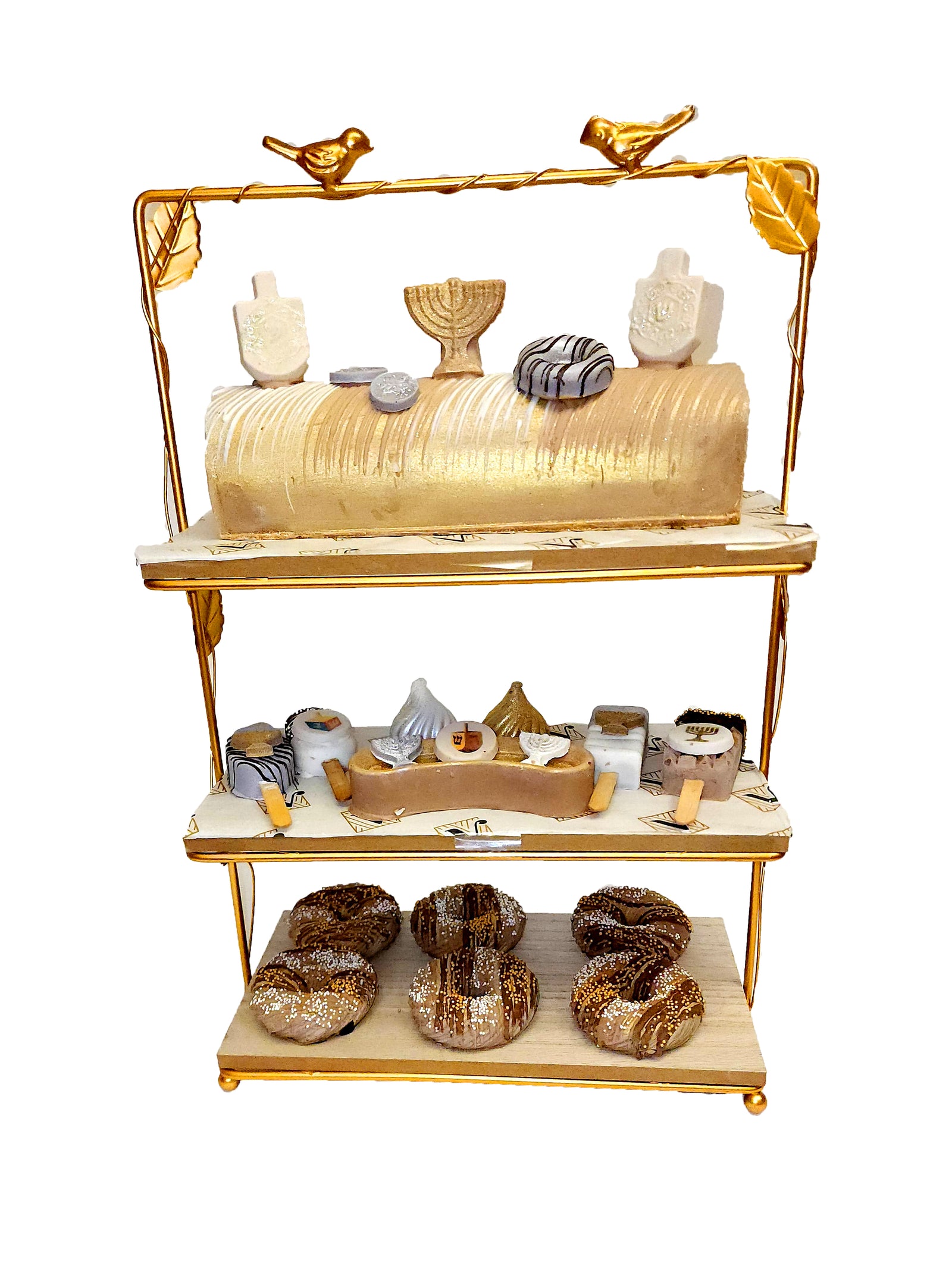 Chanukah Bird 3 Tier Chocolate Arrangement Gift