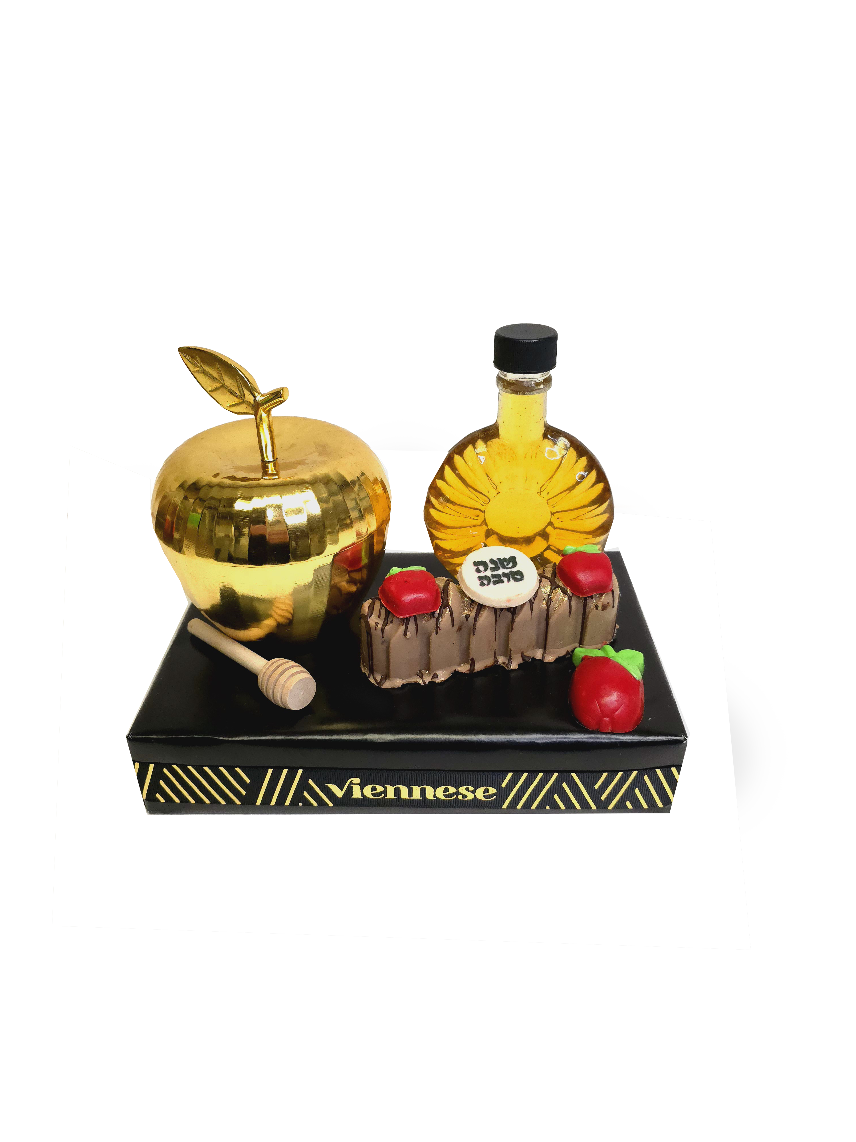 Rosh Hashana Apple Honey Chocolate Gift Basket - Viennese