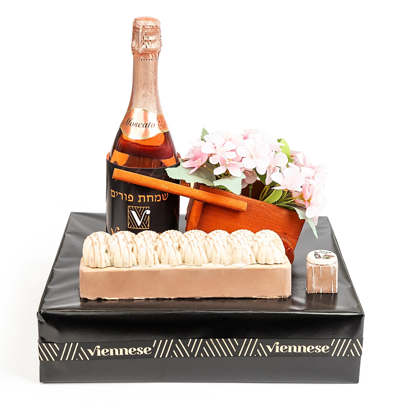 Purim Gift Flower Barrel Chocolate Arrangement Basket Mishloach Manos