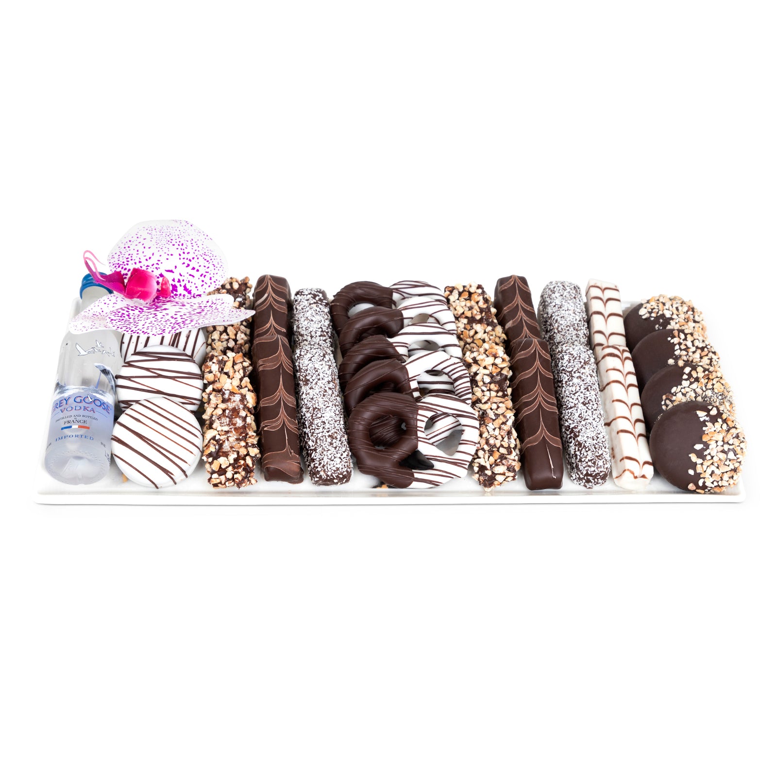 Elegant Marble Tray Mishloach Manos Purim Gift Basket