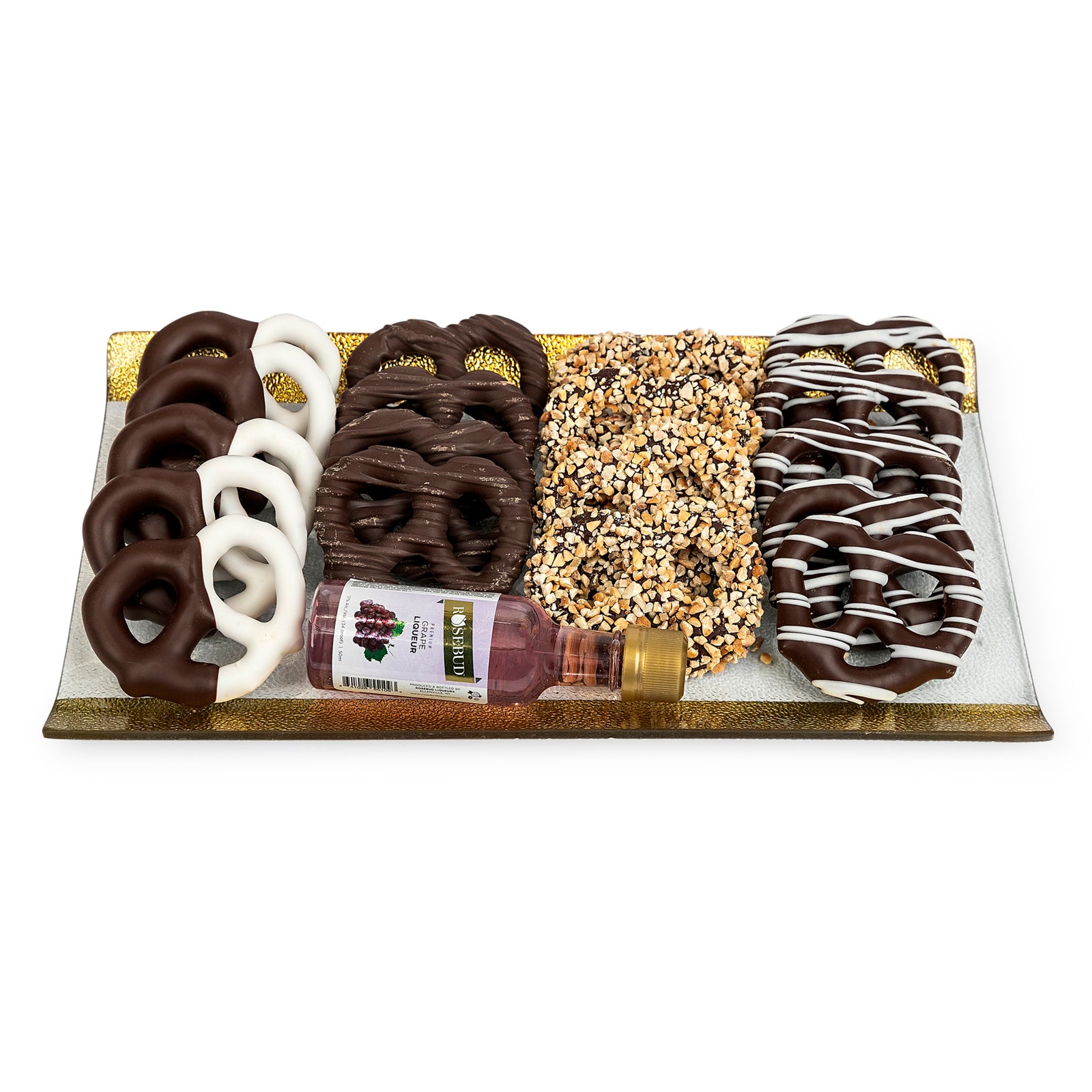 Mishloach Manos Purim Pretzel Tray Gift Basket