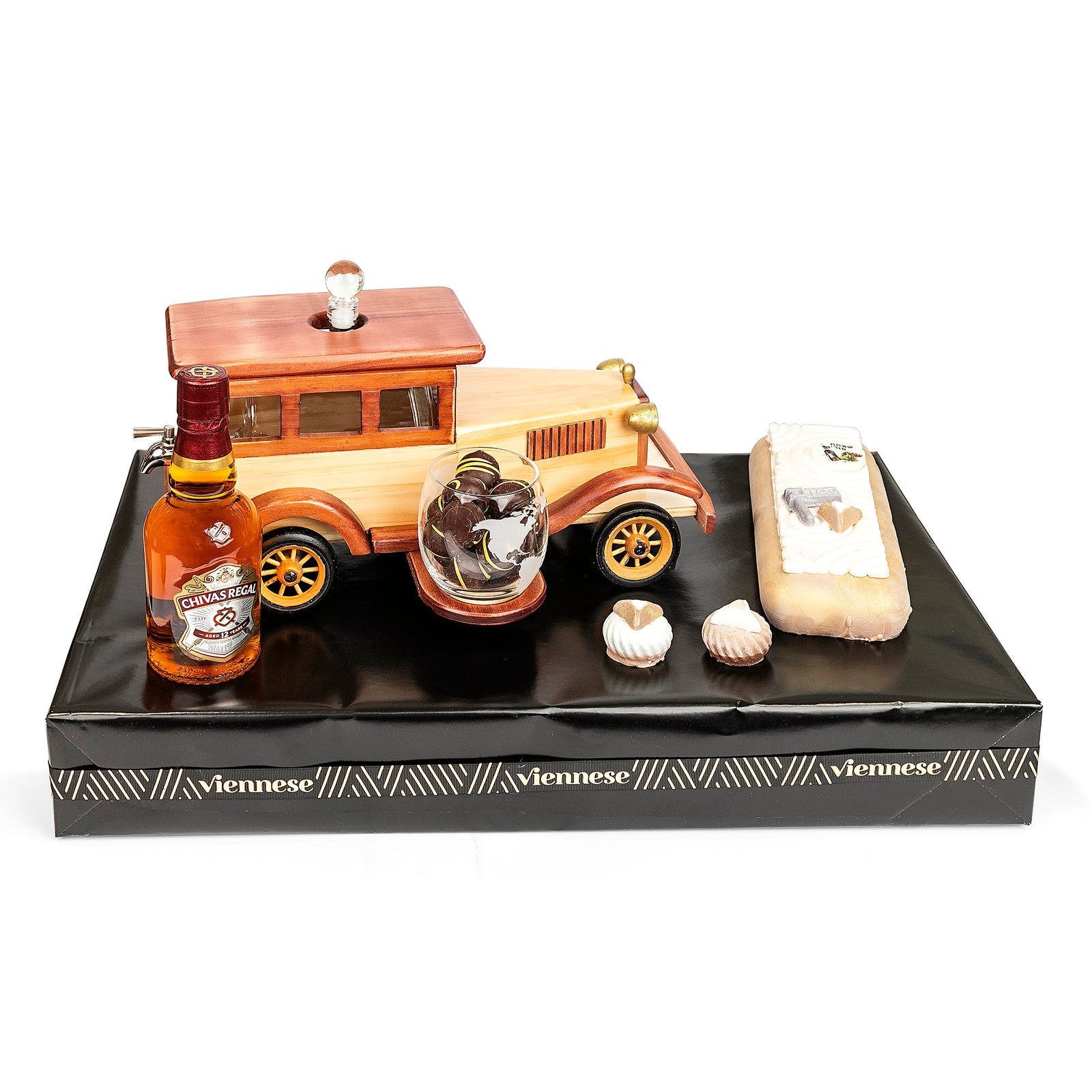 Car Wine Decanter Mishloach Manos Purim Gift Basket