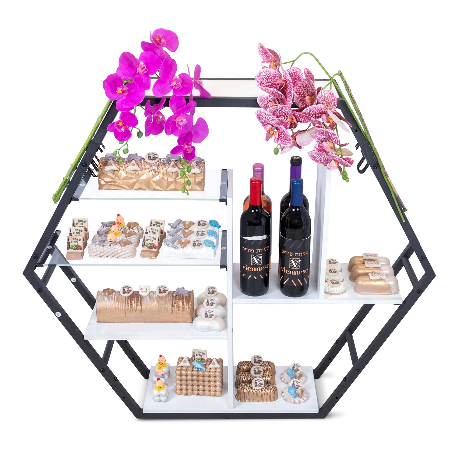 Diamond Display Chocolate Purim Gift Basket