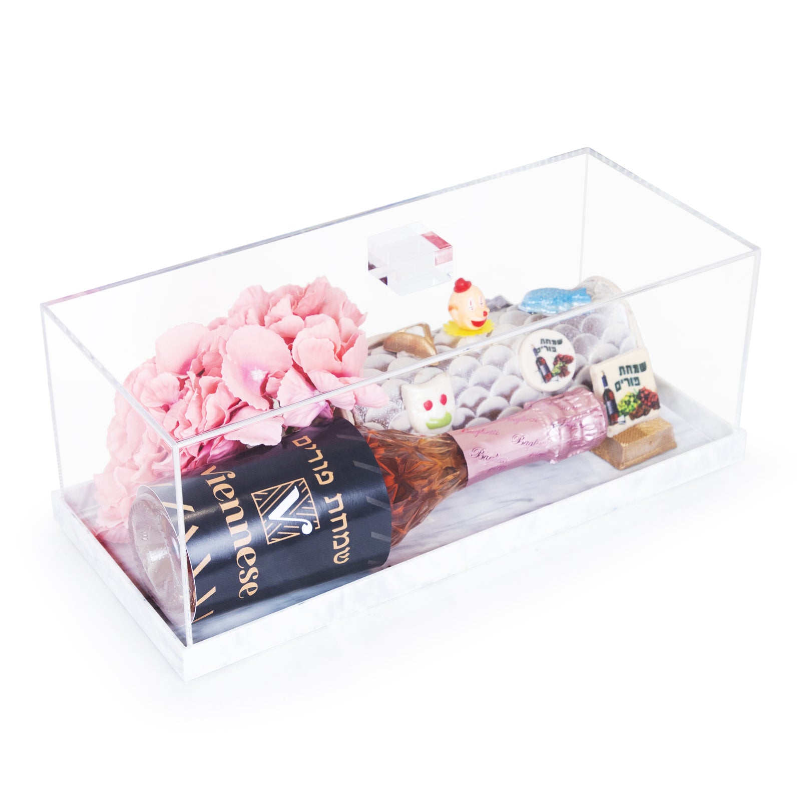 Acrylic Cake Dome  Chocolate Purim Gift Basket
