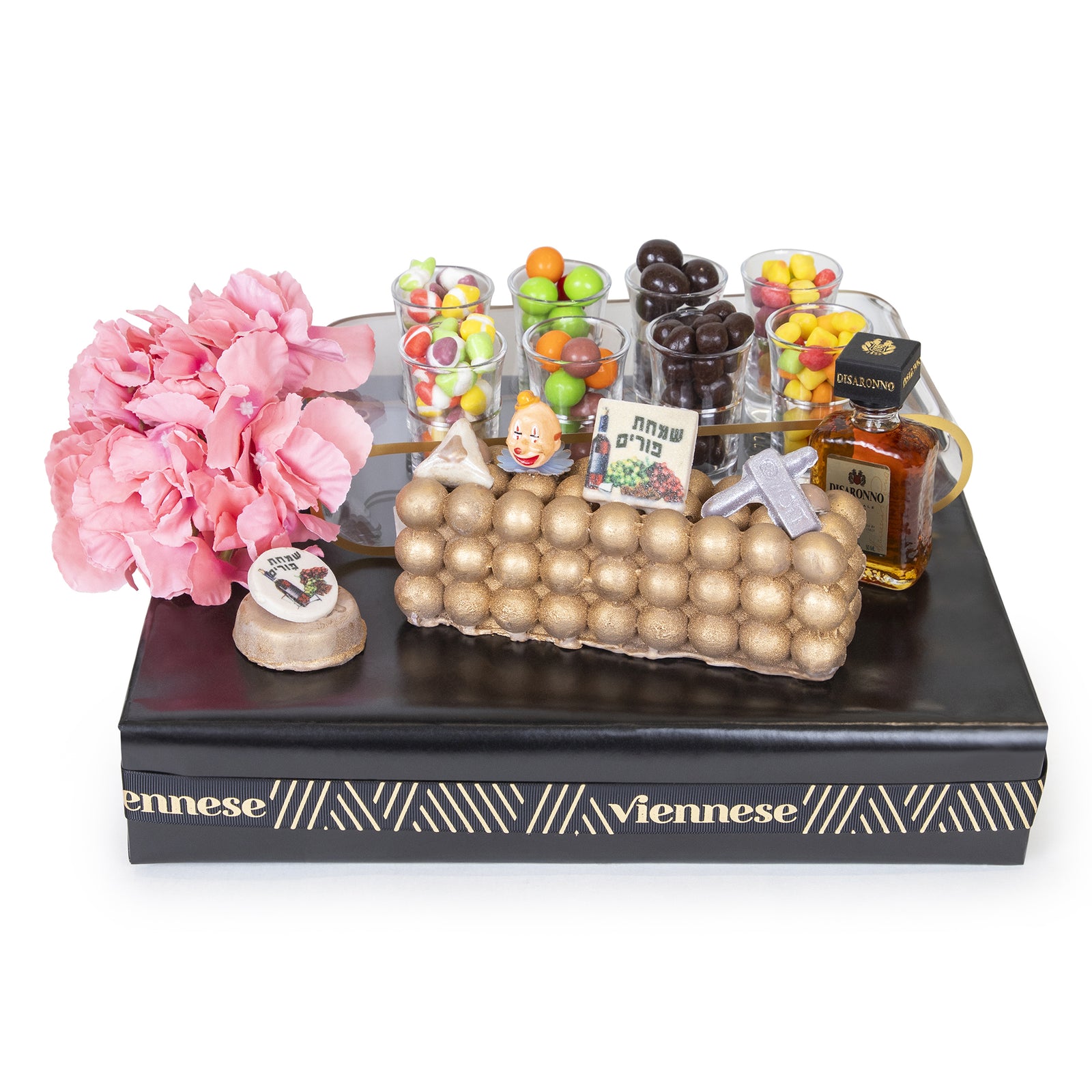 Acrylic Shot Cup Set  Chocolate Purim Gift Basket
