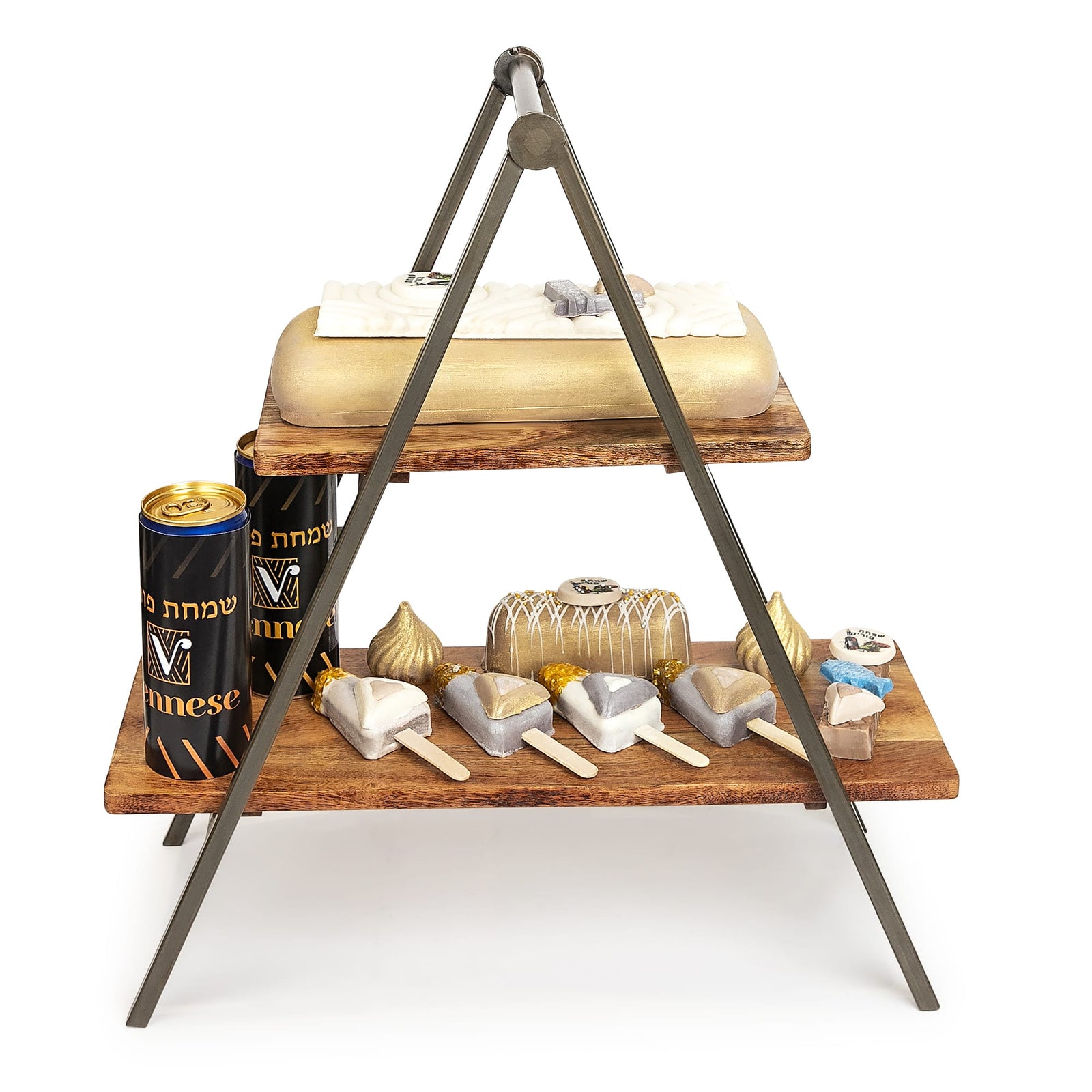 2 Tier Ladder Purim Gift Basket