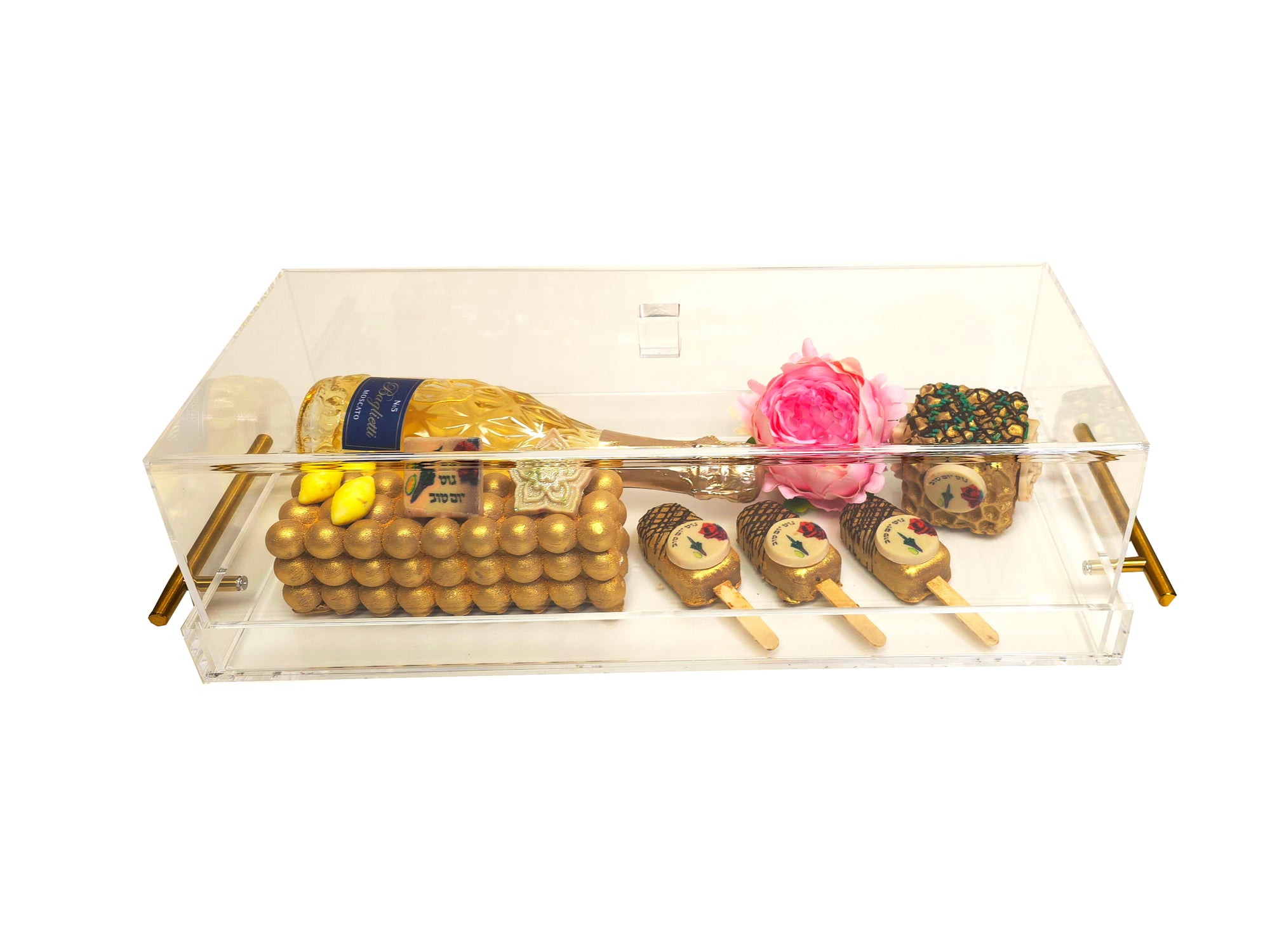 Sukkos Deluxe Acrylic Chocolate Gift Tray