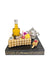 Rosh Hashana Sterling Silver Honey Dish Chocolate Gift Basket