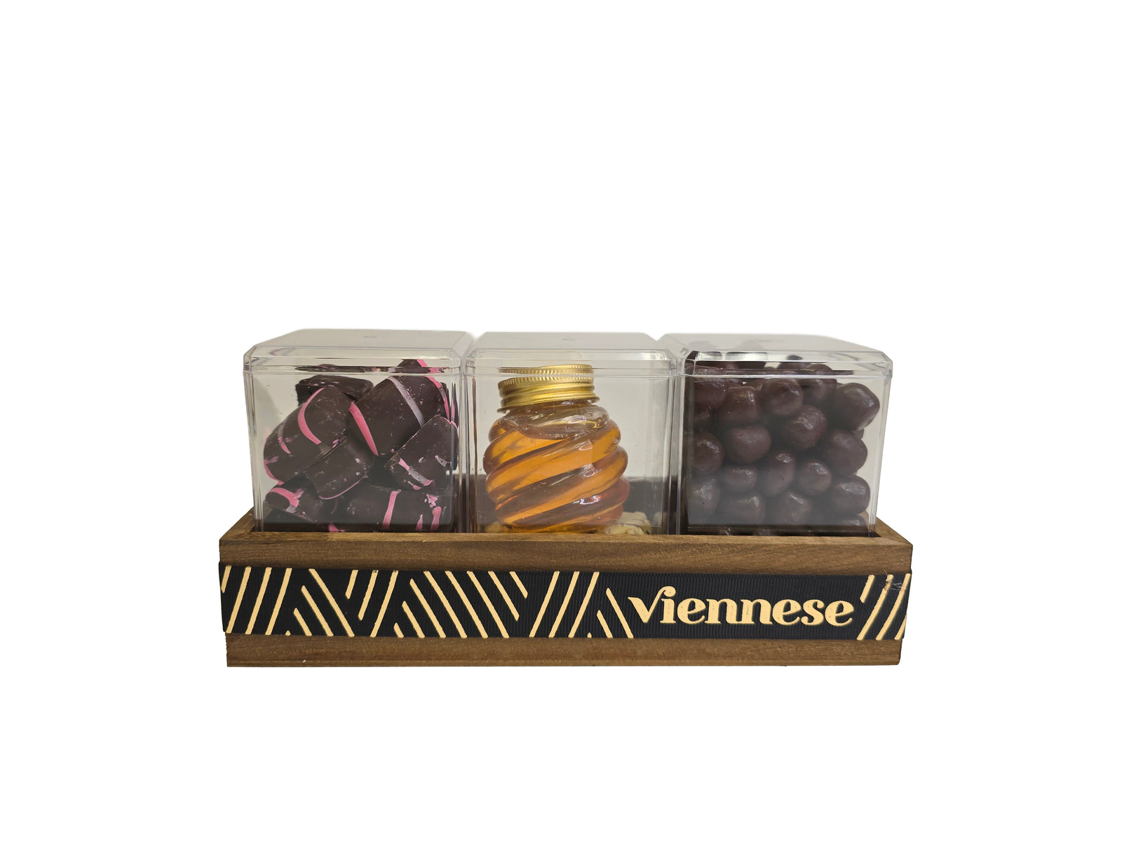 3 Sectional Rosh Hashana Honey Chocolate Gift Basket