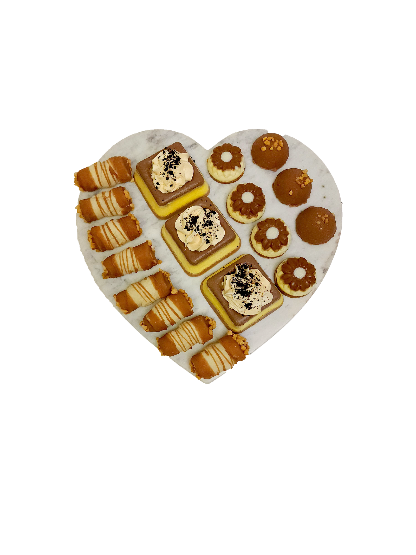 Marble Heart Dairy Chocolate Cheese Gift Arrangement