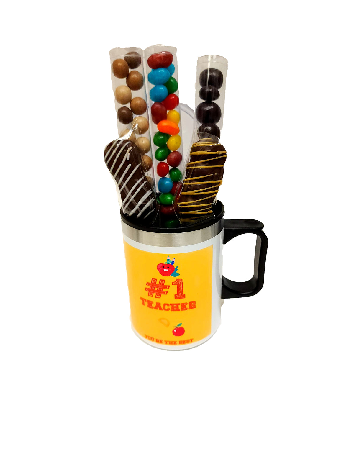 #1 Teacher Gift Chocolate Arrangement Mug