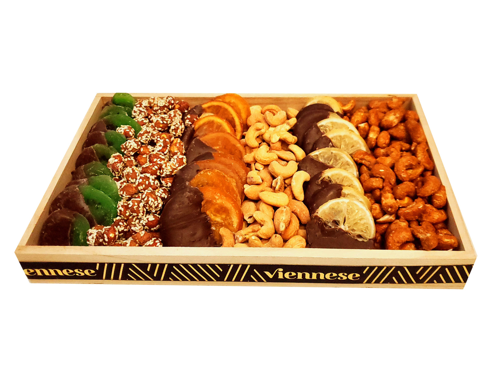 Tu Beshvat Chocolate Covered Dried Fruit Nut Platter