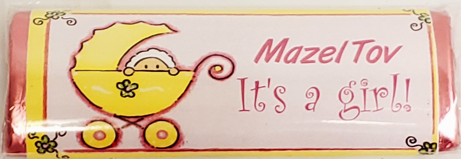 Mazel Tov Its A Girl Chocolate Message