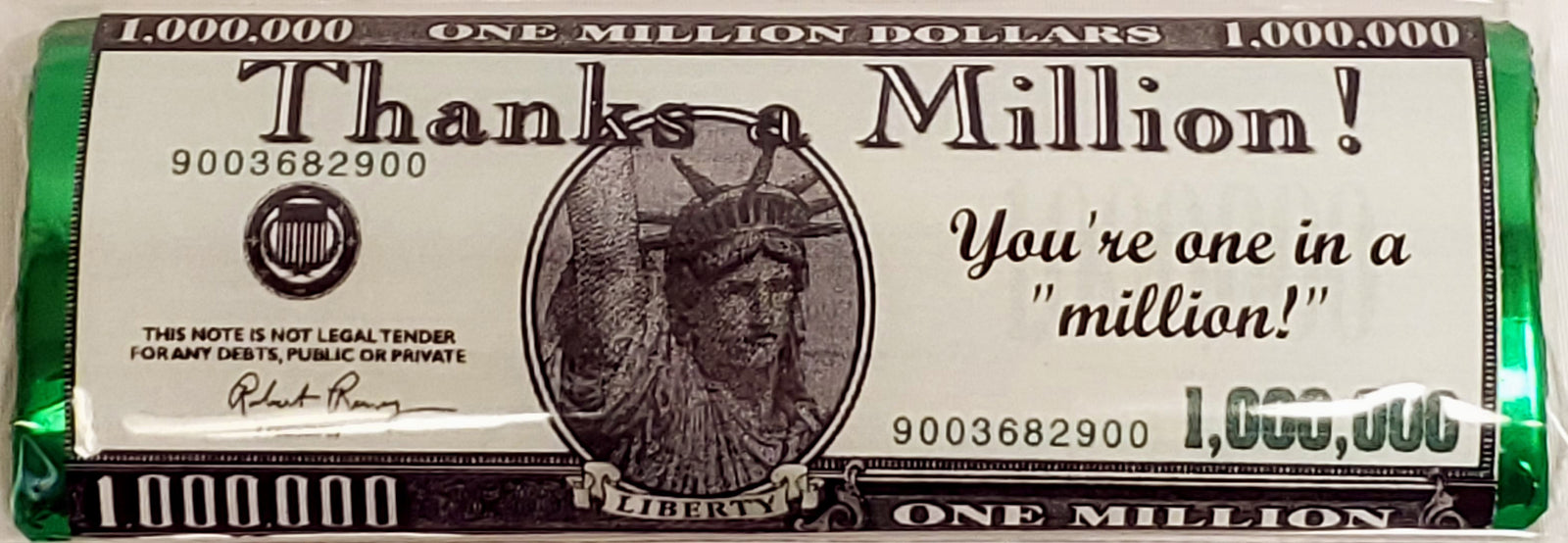 Thanks a Million Chocolate Message