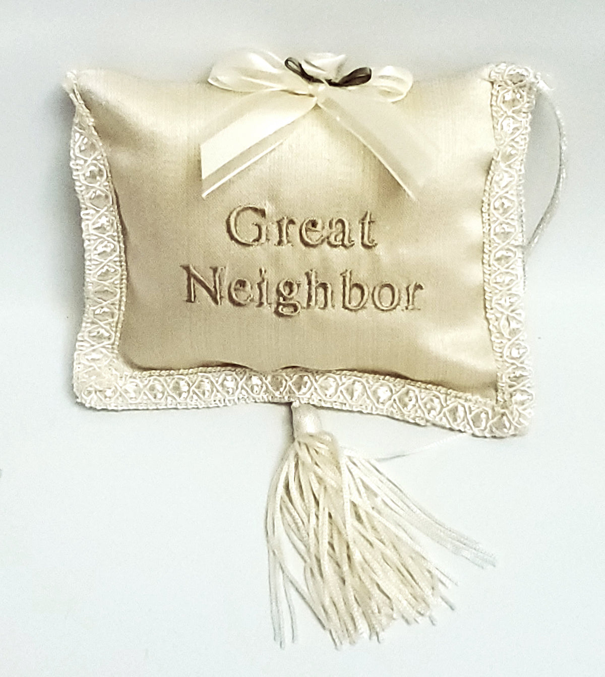 Great Neighbor Pillow With Tassel