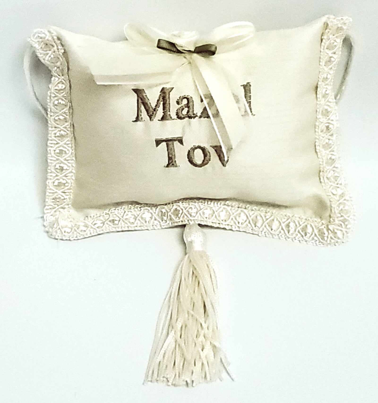 Mazel Tov Pillow With Tassel