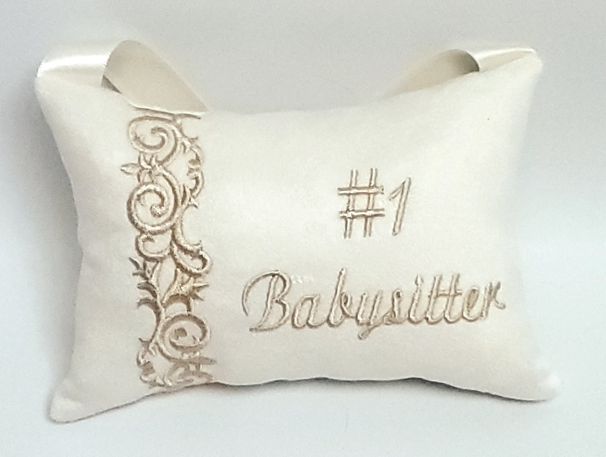 #1 Babysitter Pillow