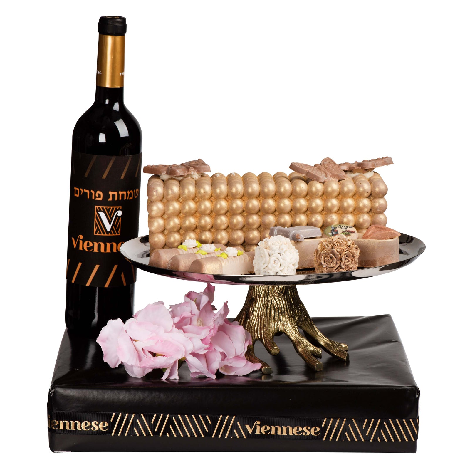 Purim On a Pedestali Gift Basket Mishloach Manos