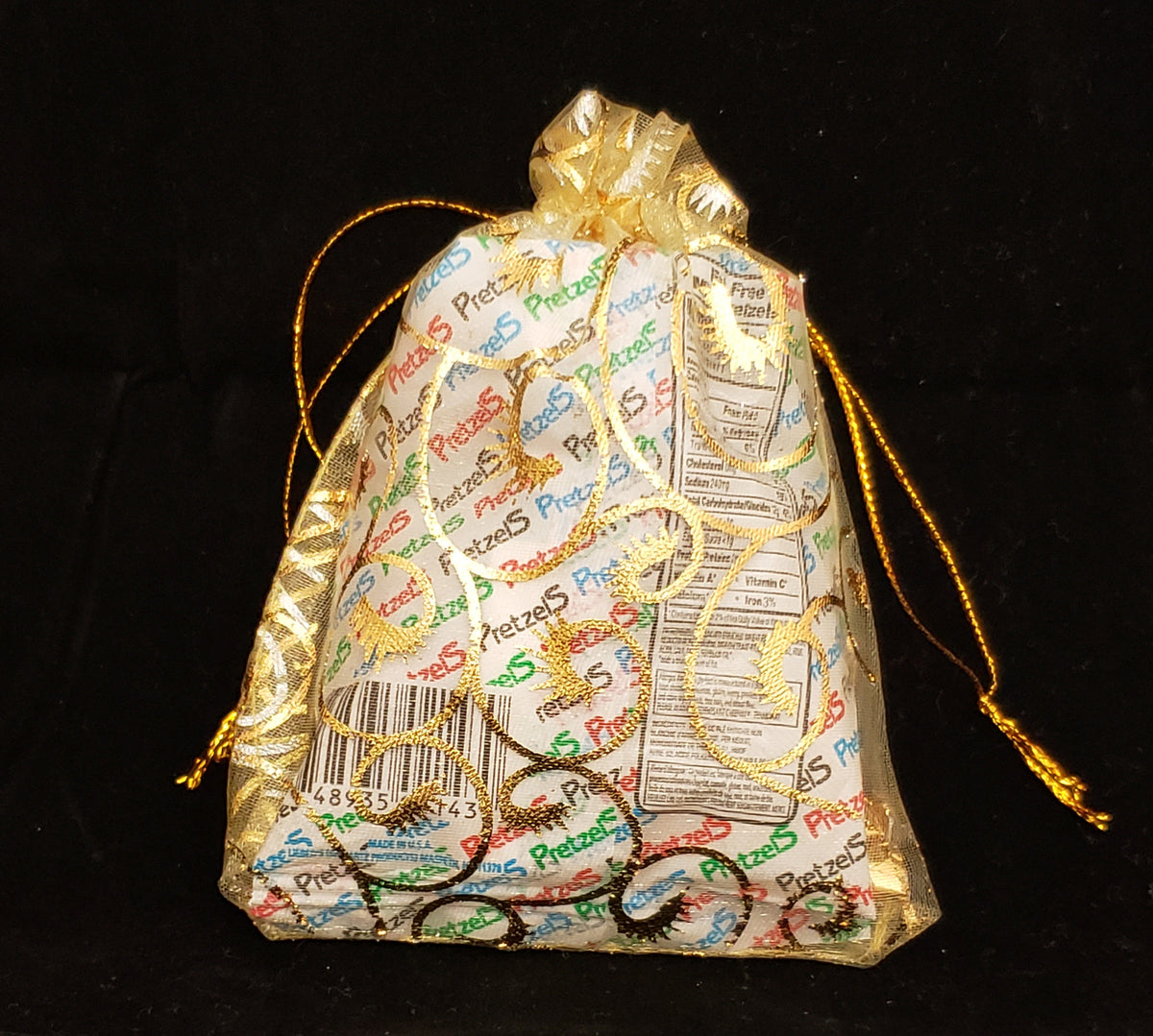 Elegant Gold Sack Bag Oifrief Pekelach