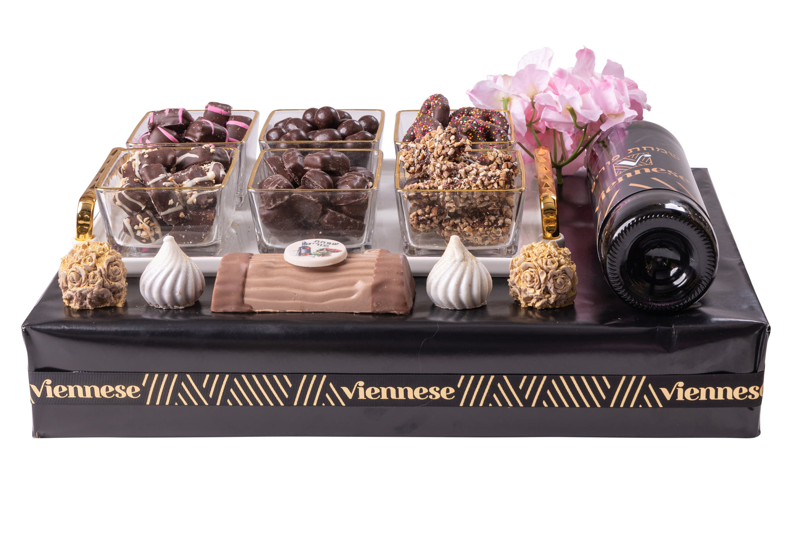 Purim Classy Chocolate Gift Candy Dish Basket Mishloach Manos