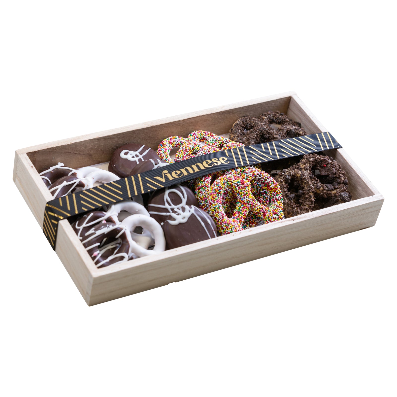 WOOD PRETZEL TRAY MED