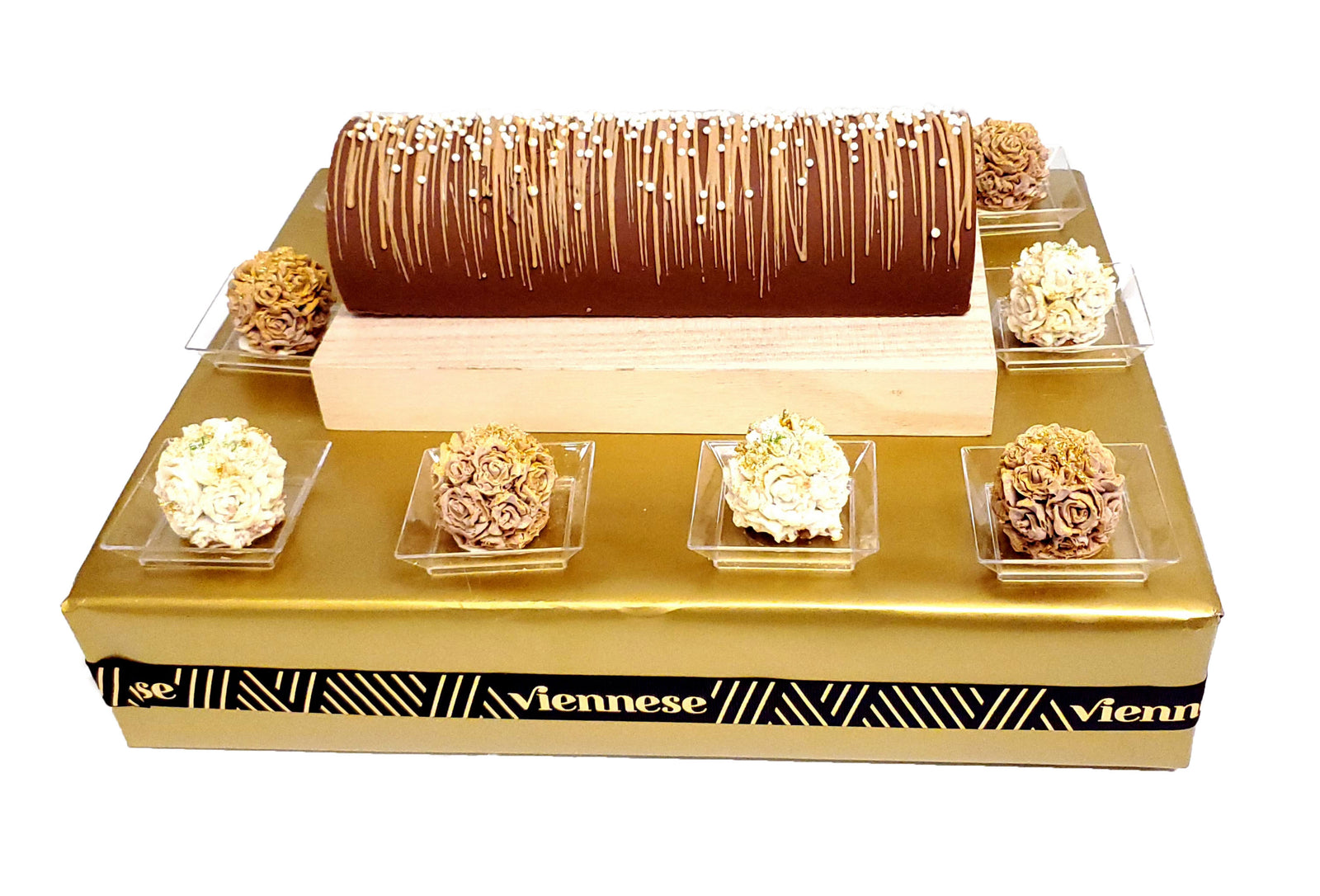 ROSE BALLS AMD REG LOG ARRANGMENT