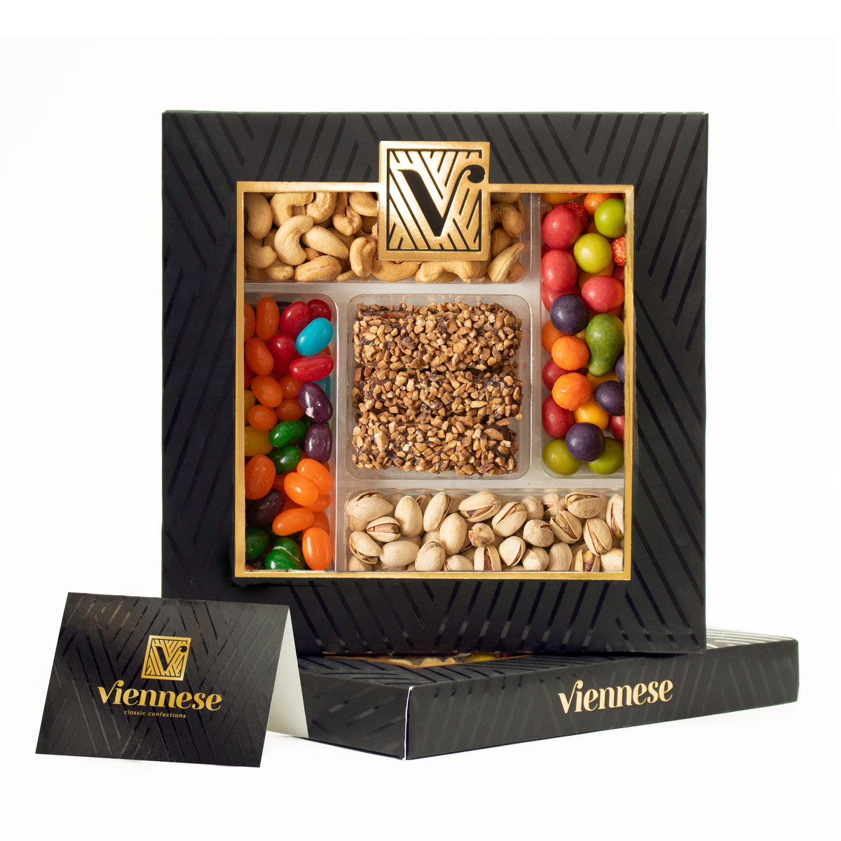 VIENNESE BOX CHOCOLATE, NUTS & CANDY