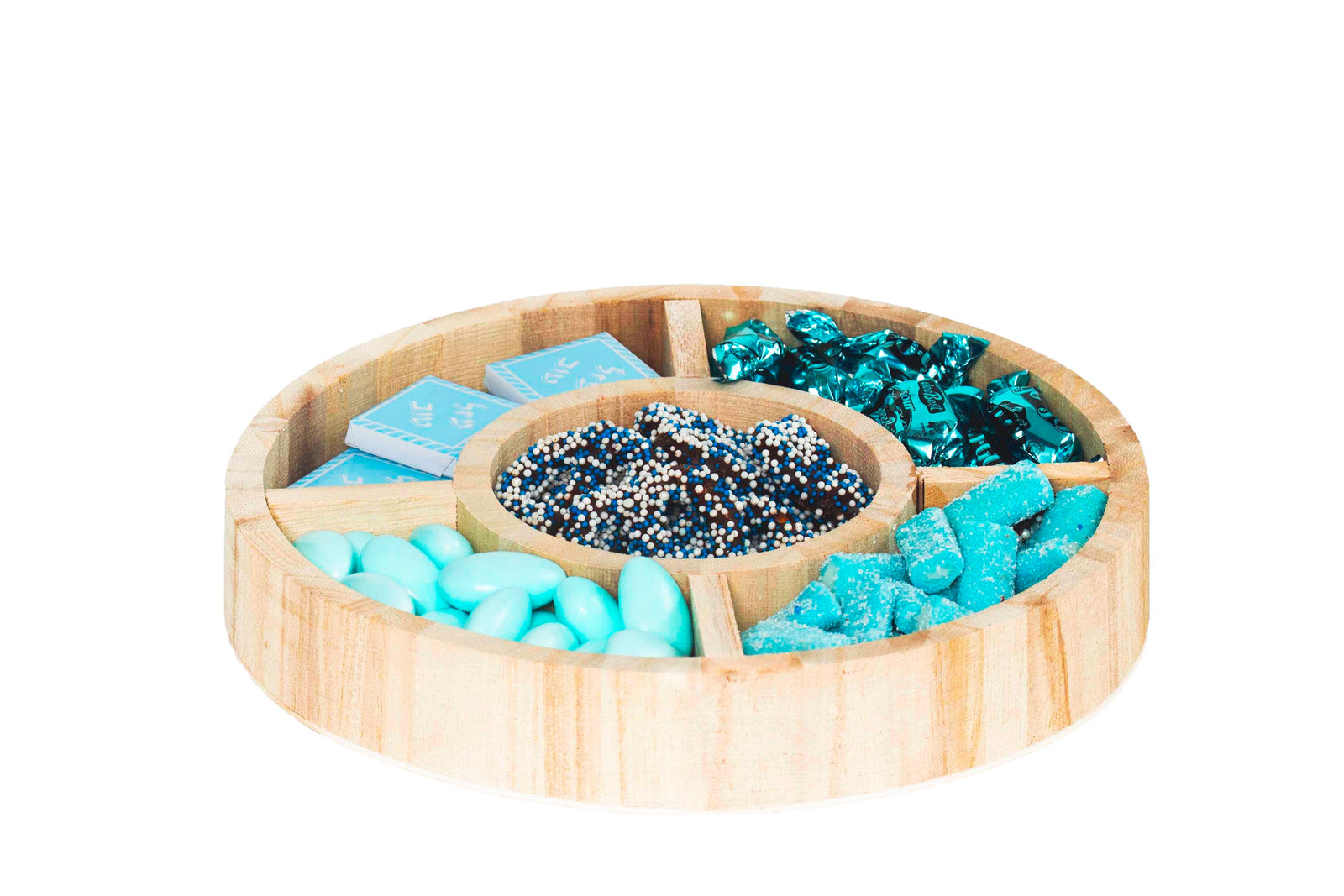 8" ROUND BABY BOY SECTIONAL PLATTER