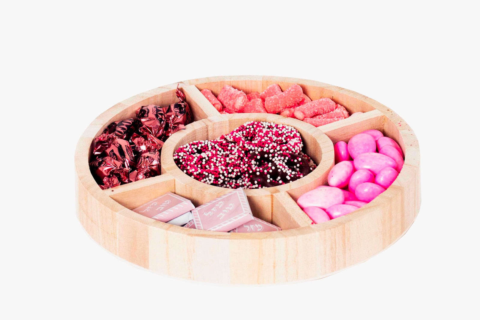 8" ROUND BABY GIRL SECTIONAL PLATTER