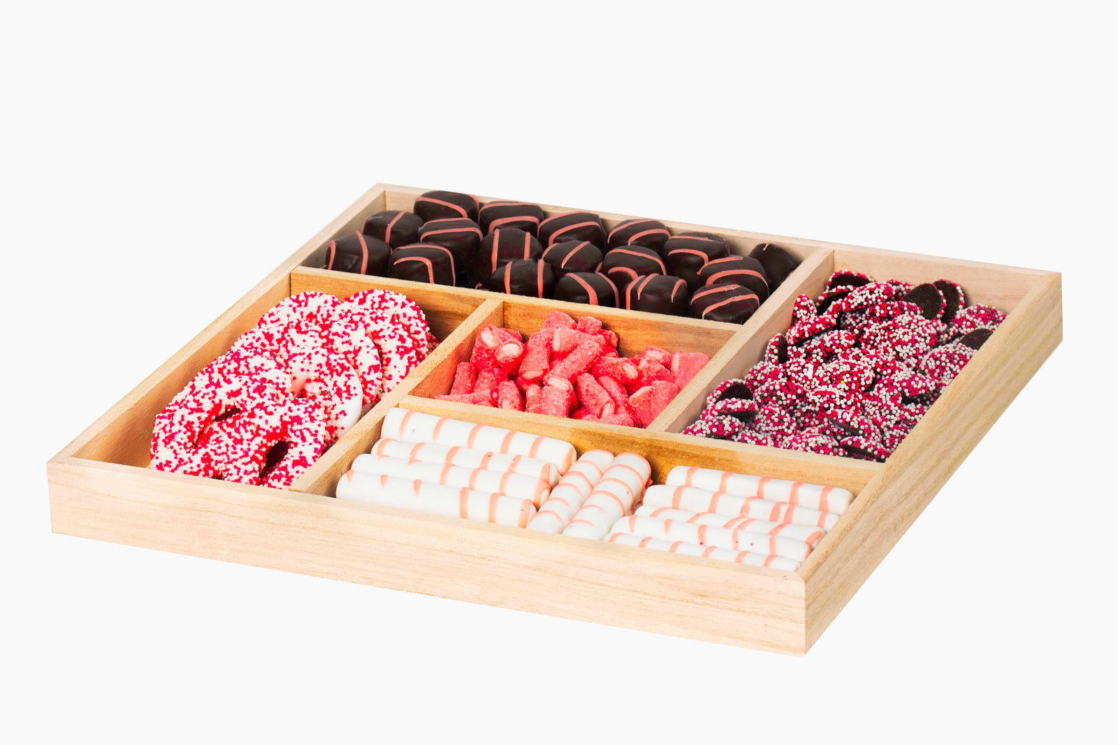 5 SECTION BABY GIRL WOOD PLATTER