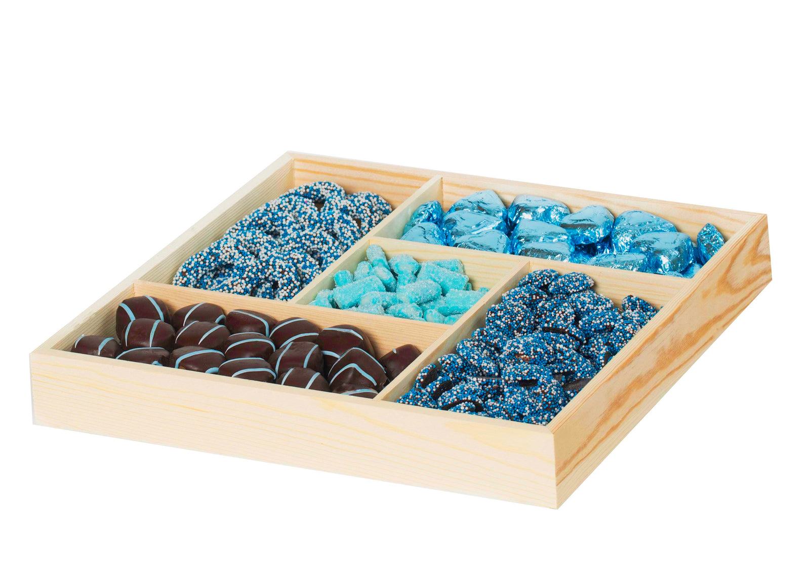 5 SECTION BABY BOY WOOD PLATTER