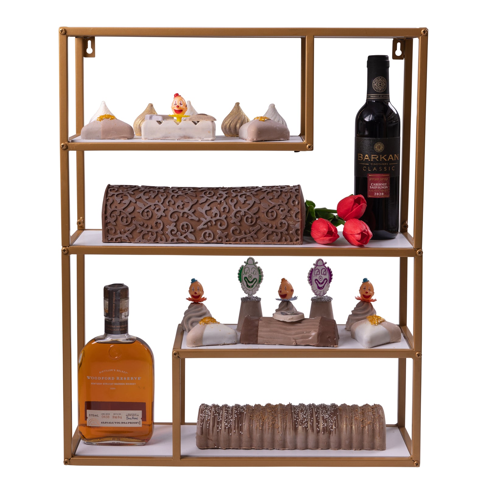 Purim Gift Elegant 4 Tier Mega Gift Basket Mishloach Manos