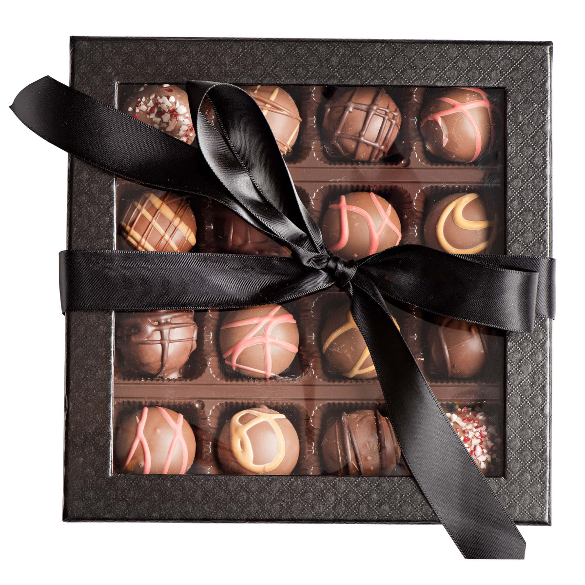 Dairy Chocolate truffle gift Box Black Elegant Box gift