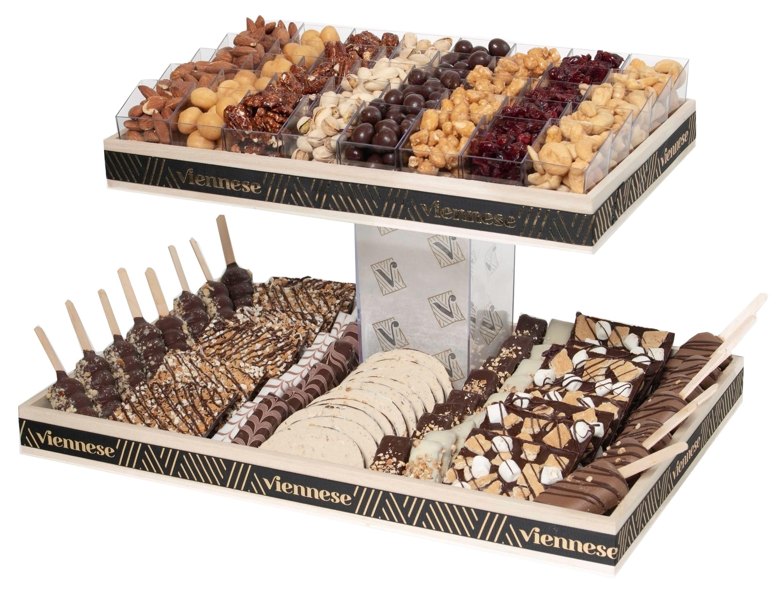 2 TIERE WOOD PLATTER POPS BARKS