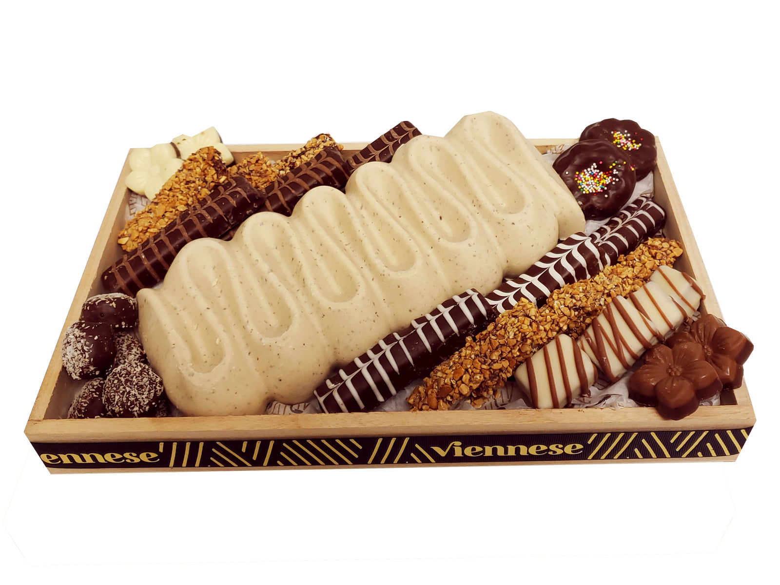 Halvah log Chocolate platter