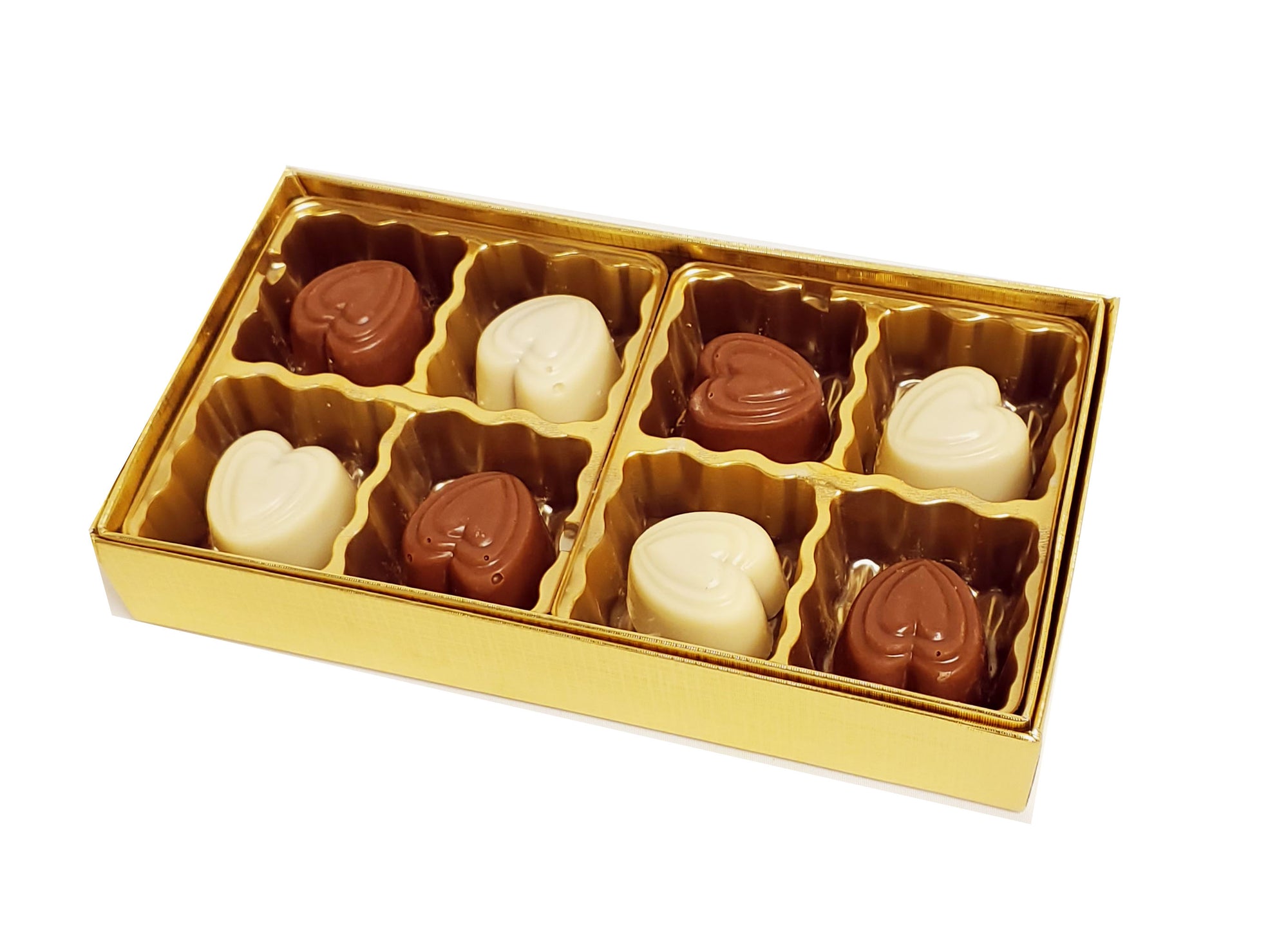 8pc heart chocolate gift box