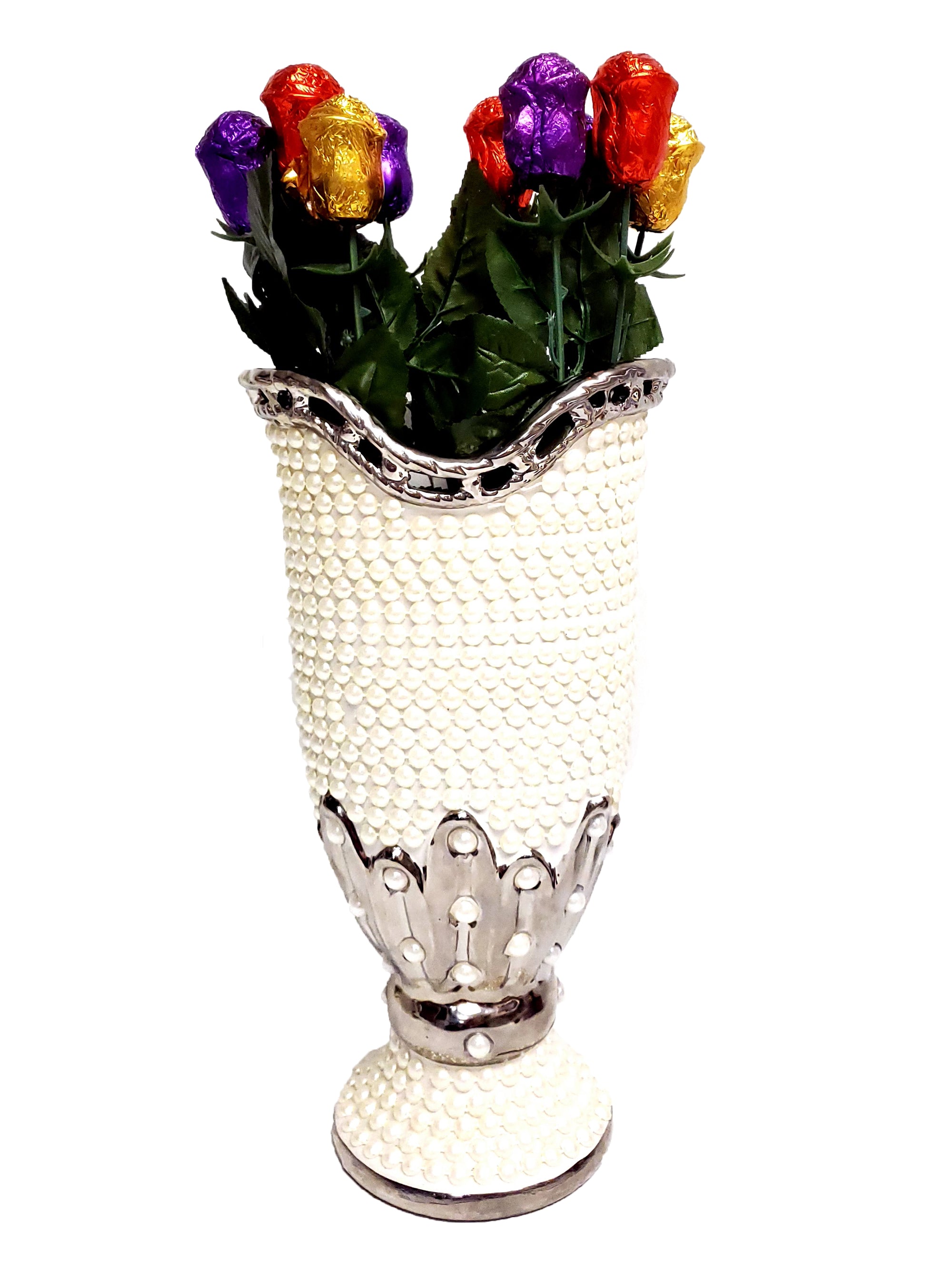 Vase With Chocolate Flowers