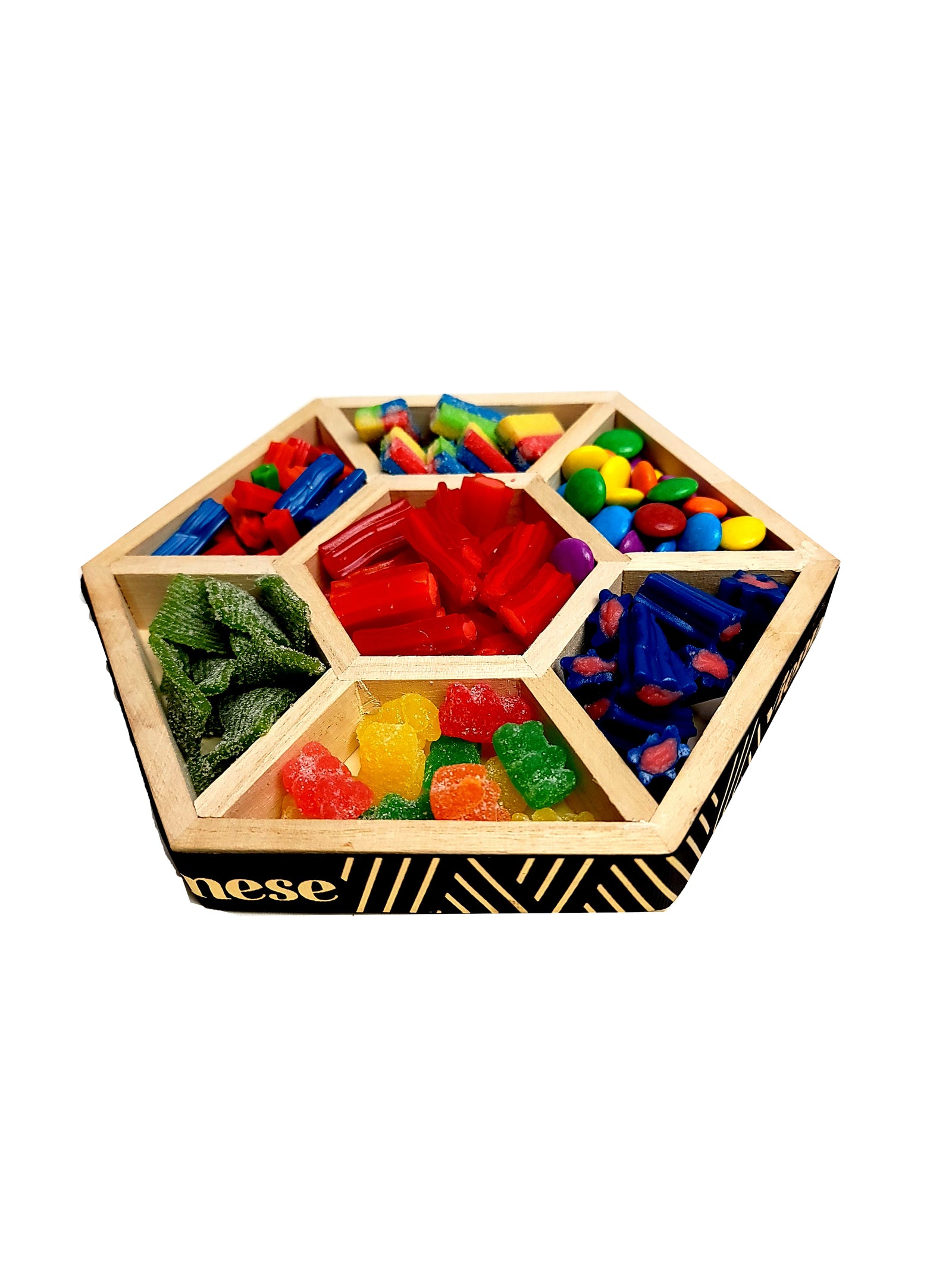 7" wood octangel candy