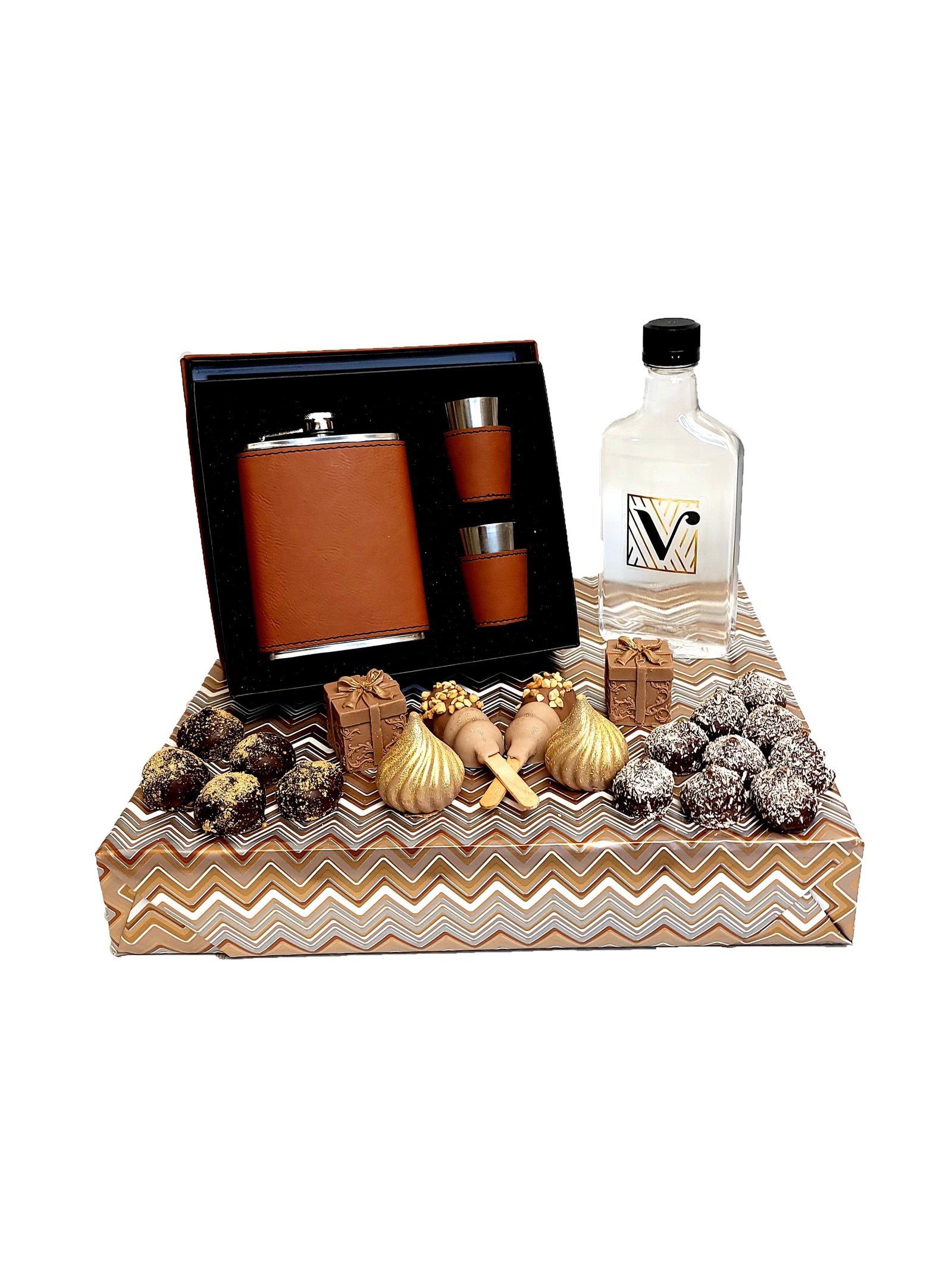 Mens Flask Arrangemt