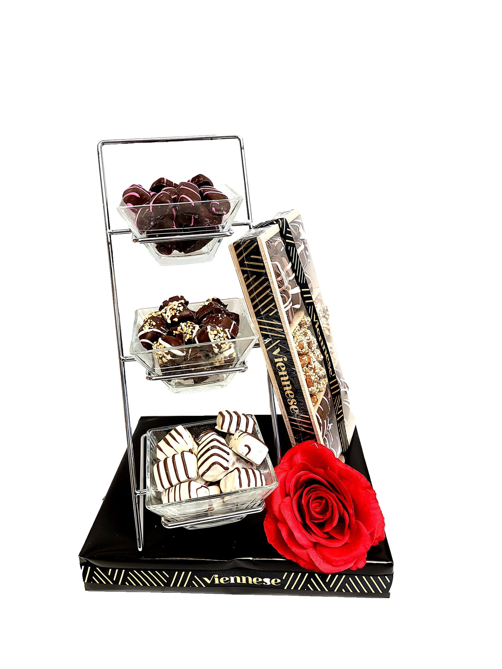 3 tier latter boul set arrangemt