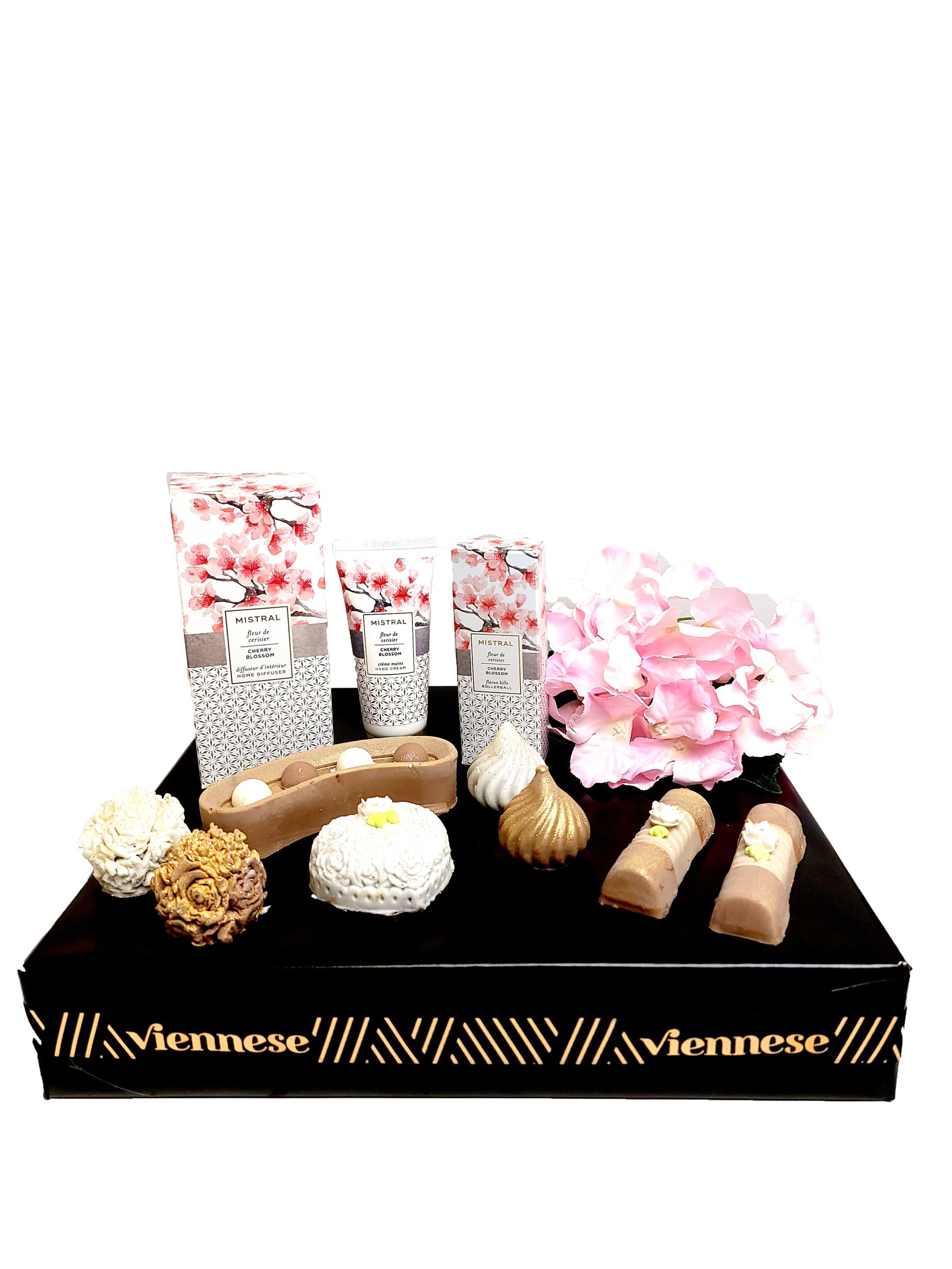 Women's Self Care Deluxe Chocolate Cosmetic Gift Arrangement