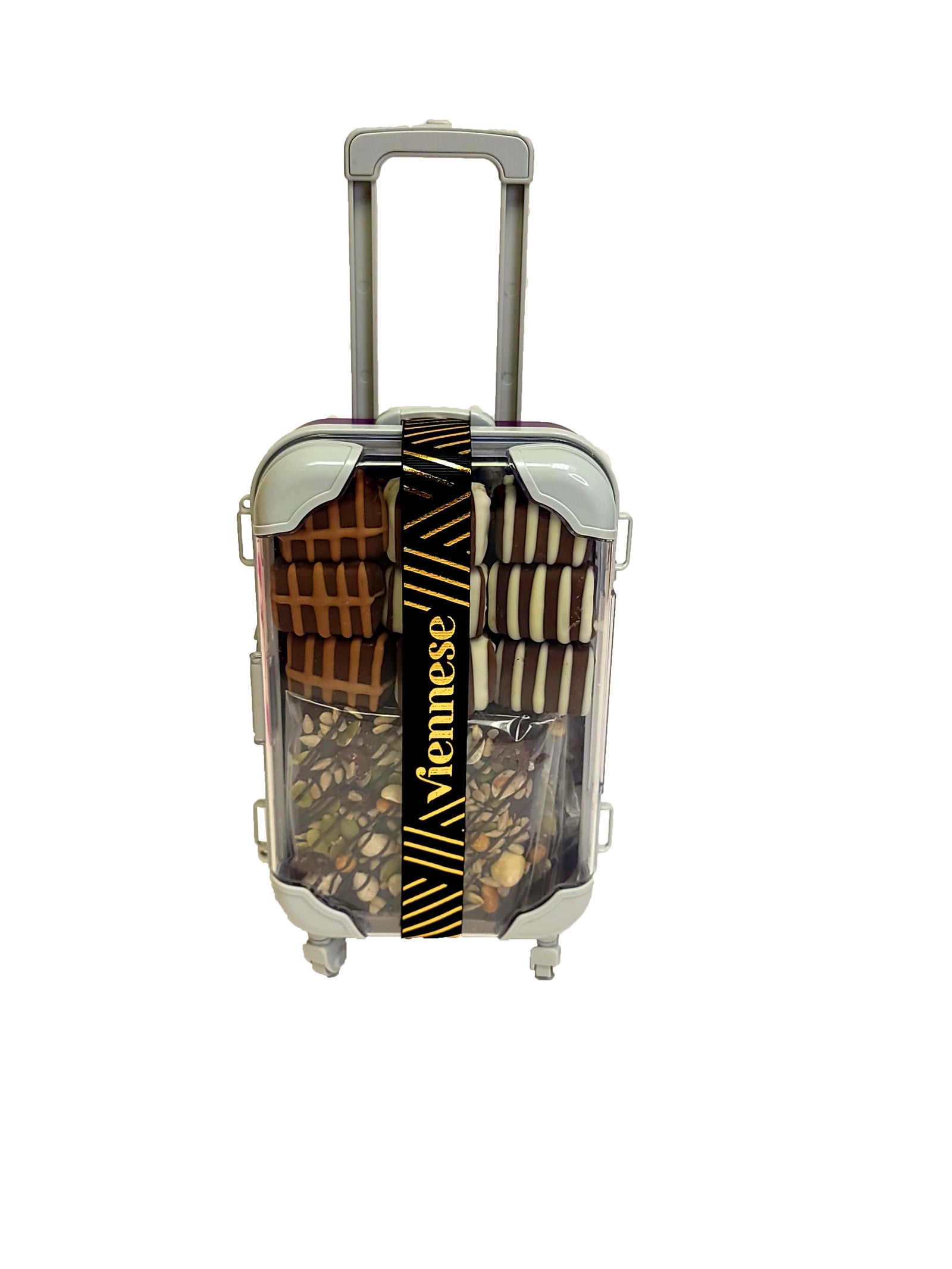 Chocolate Filled Suitcase Gift Arrangment