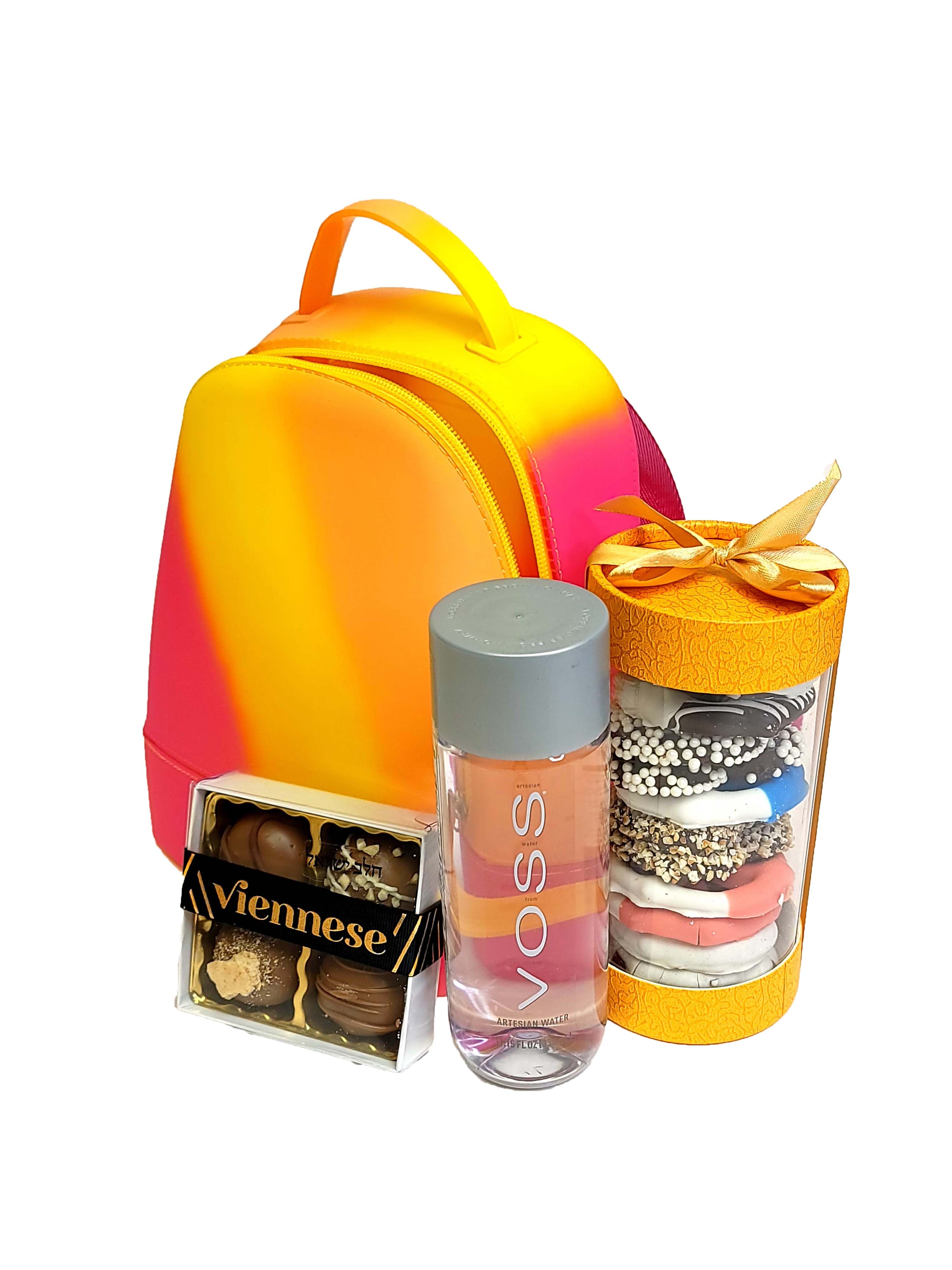 Elegant Bright Rubber Backpack Package - Viennese