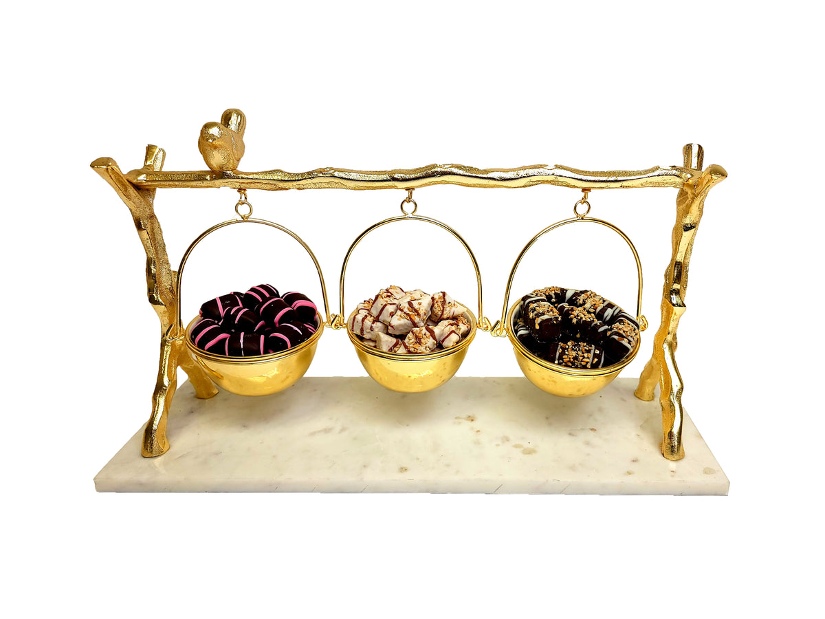 gold 3pc swing stand