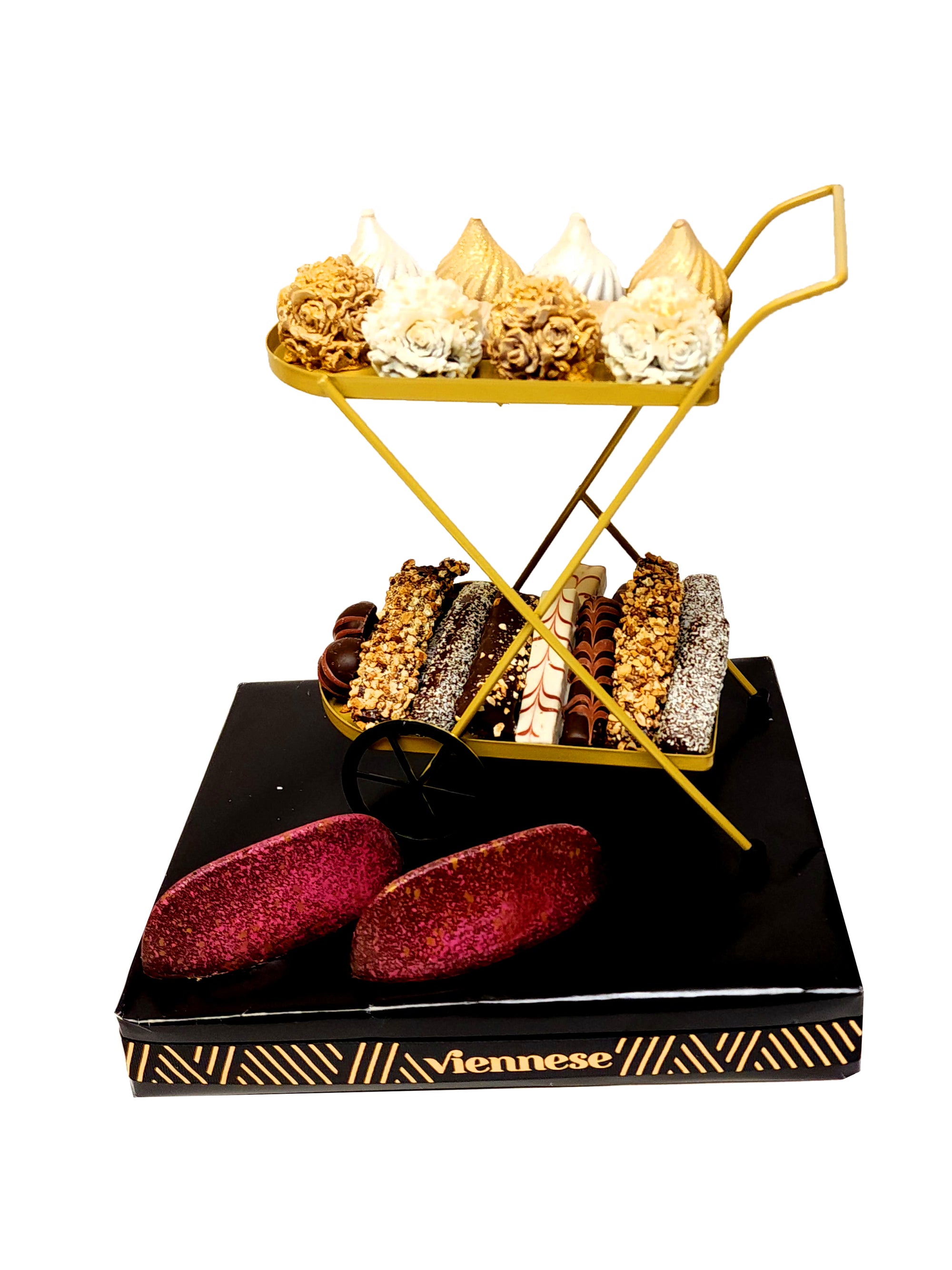Chocolate mini food cart arrangement Gift