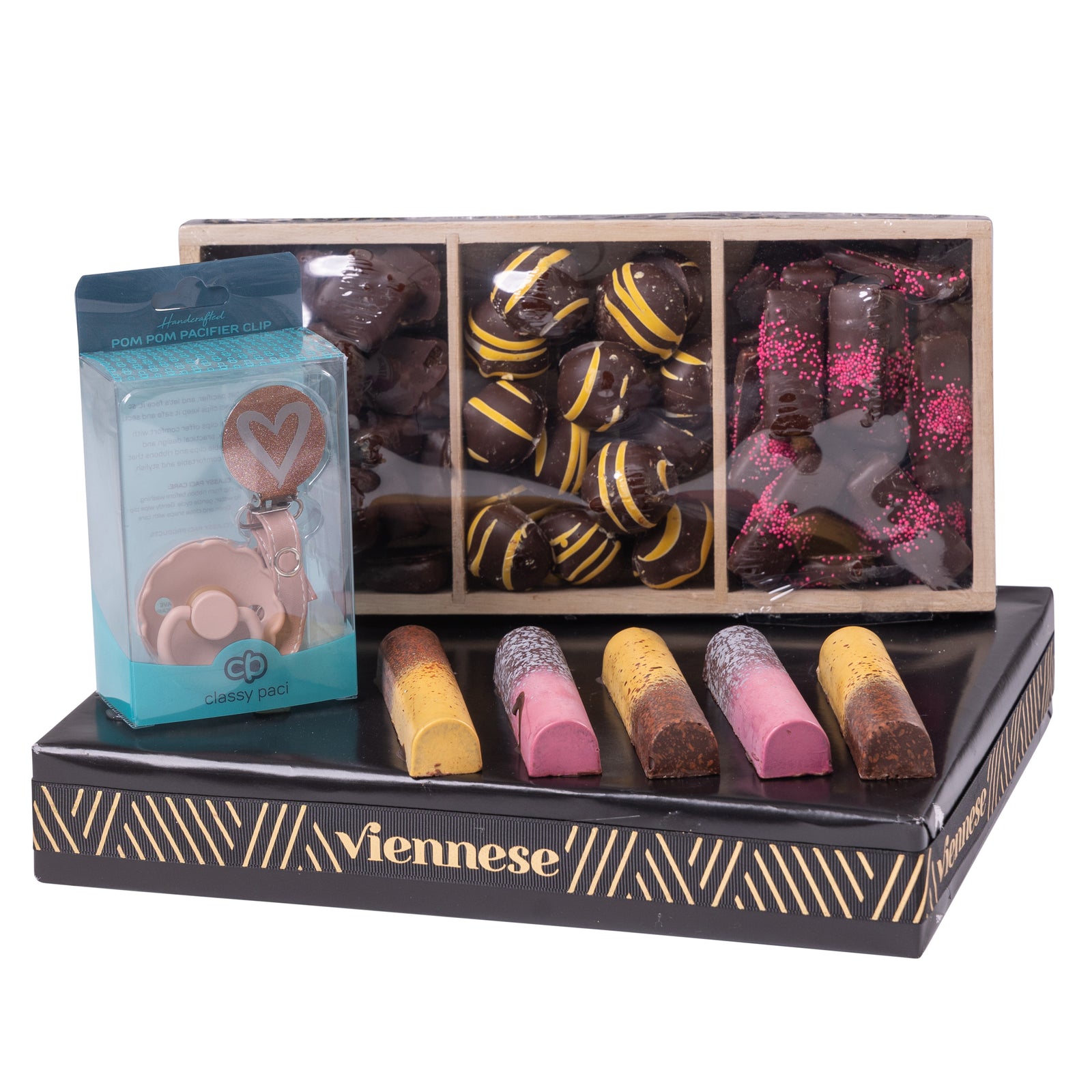 Baby Pacifier Chocolate Gift arrangement