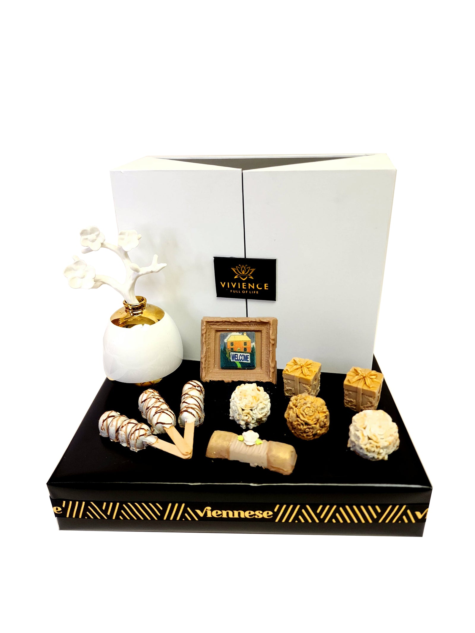 Elegant Diffuser Chocolate Gift Welcome Arrangement 1